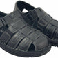 Louis Denis Men's Leather Outdoor Sandals (Black)