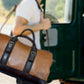Louis Denis Spacious Weekender Duffle Bag | Full Grain Handmade Leather Bag.