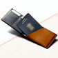 Louis Denis Handmade Vegetable Tanned RFID Blocking Passport Leather Wallet