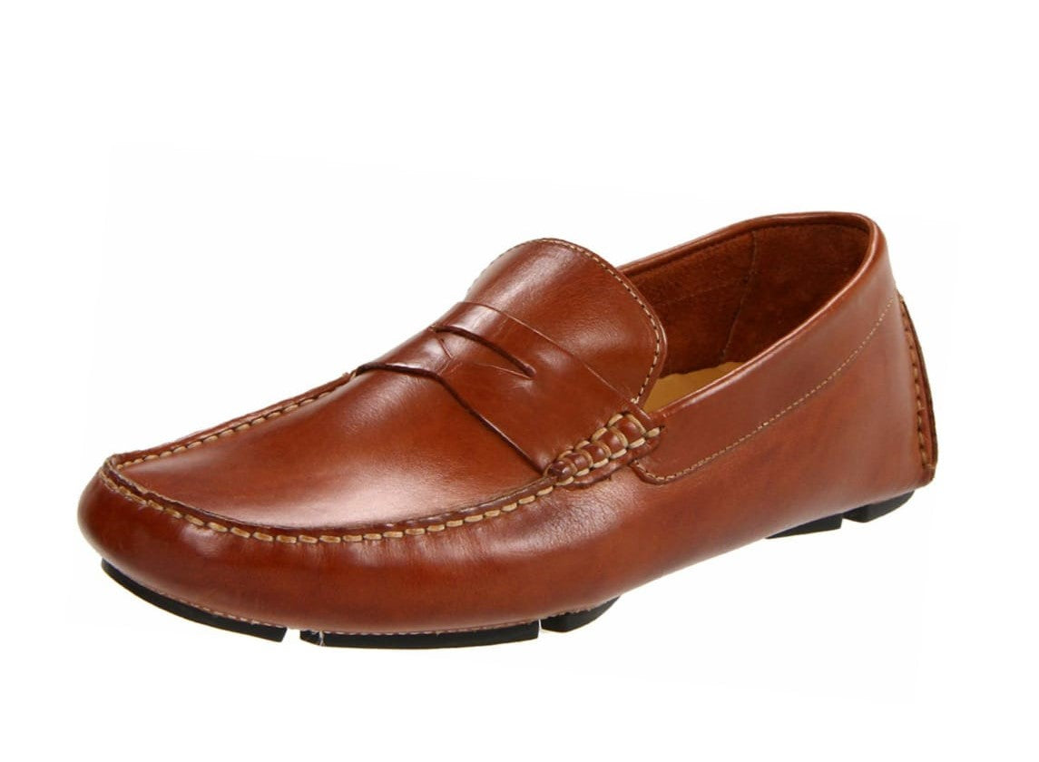 Louis Denis Premium Genuine Leather Men Leather Loafers (Tan).