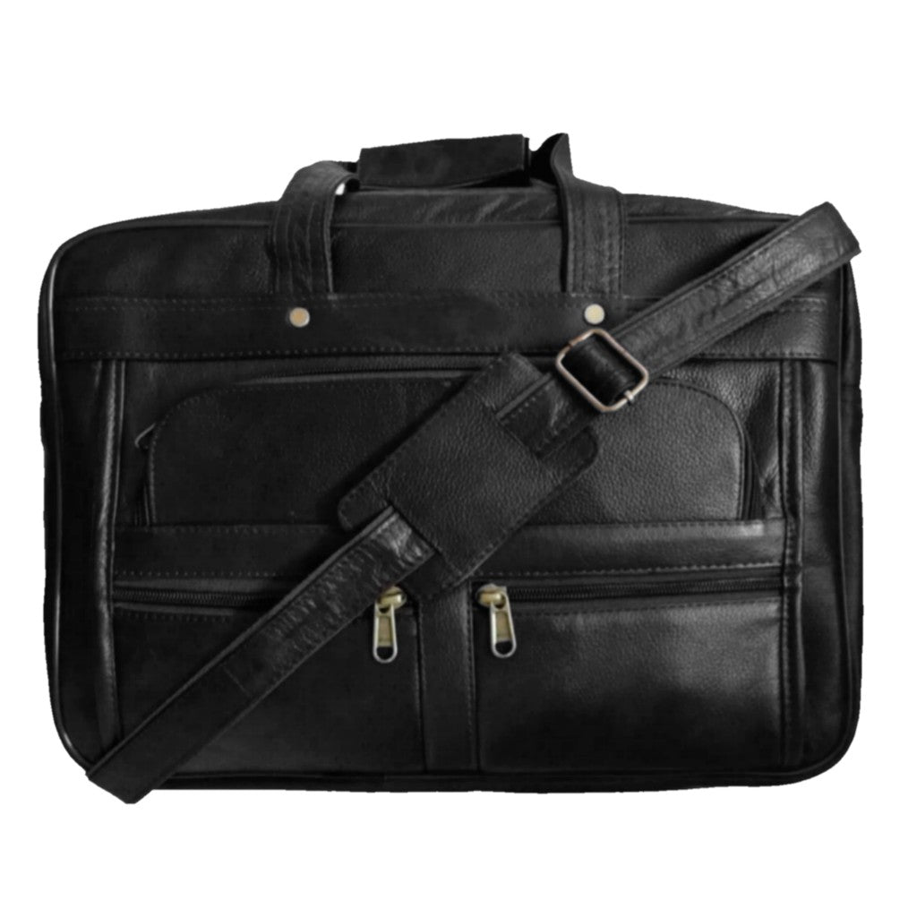 Louis Denis Handmade 15" Full Grain Leather Bag |Laptop Messenger Bag for Men & Women.