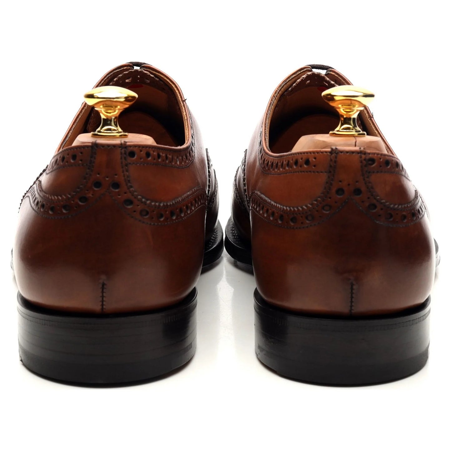 100% Hand Crafted Tan Brown Leather Brogues