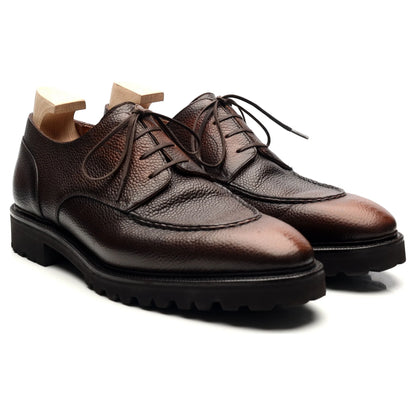 100% Hand Crafted Dark Brown Leather Derby