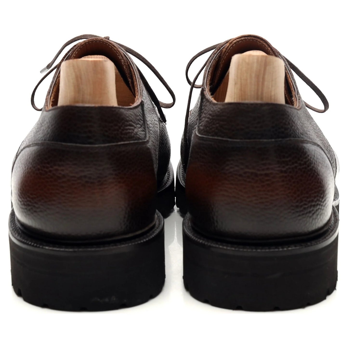 100% Hand Crafted Dark Brown Leather Derby