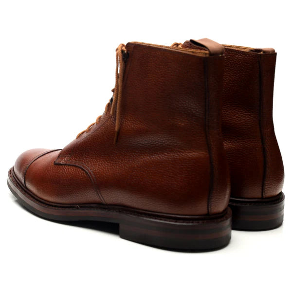 100% Hand Crafted Tan Brown Leather Boots