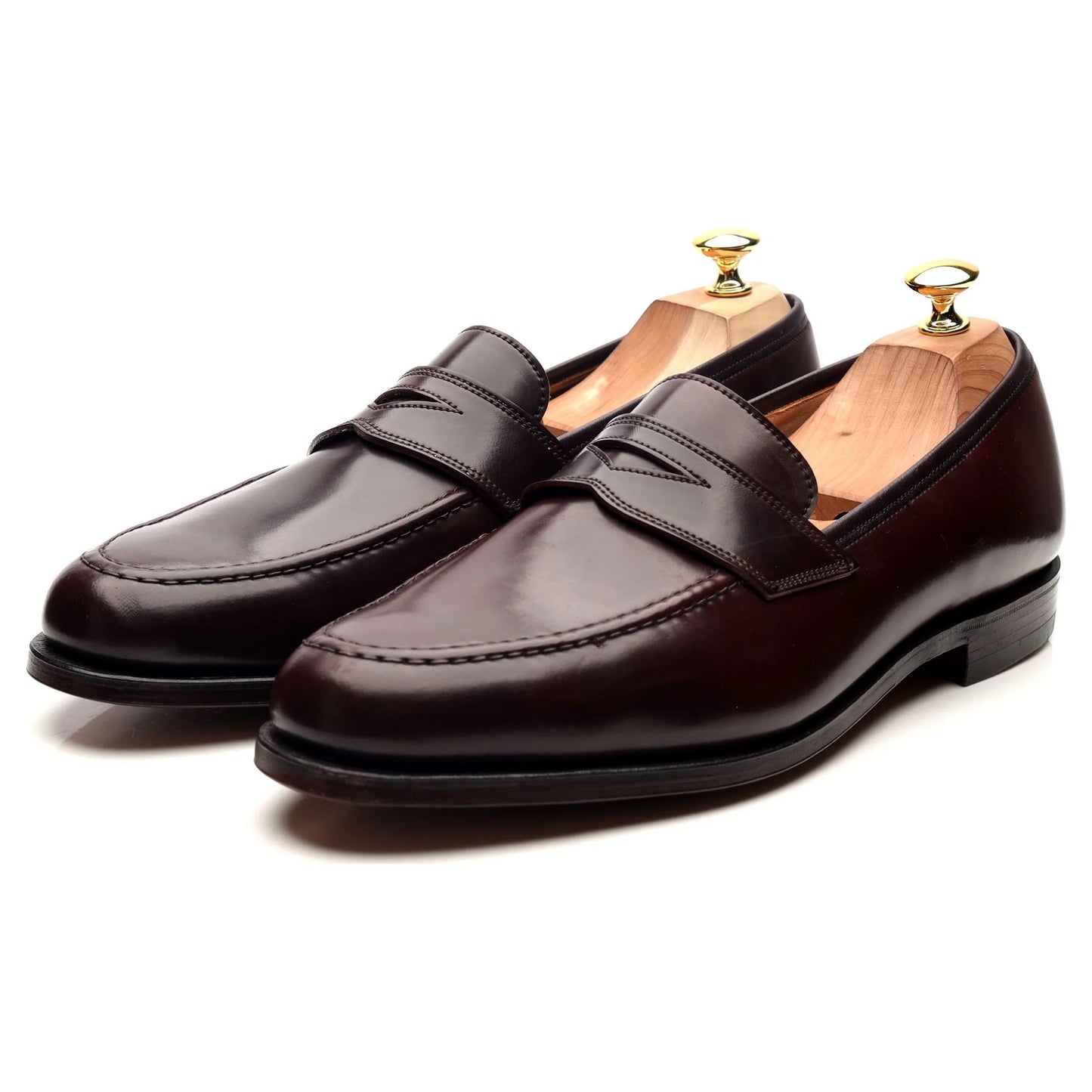 100% Hand Crafted New & Lingwood Burgundy Cordovan Leather Loafers