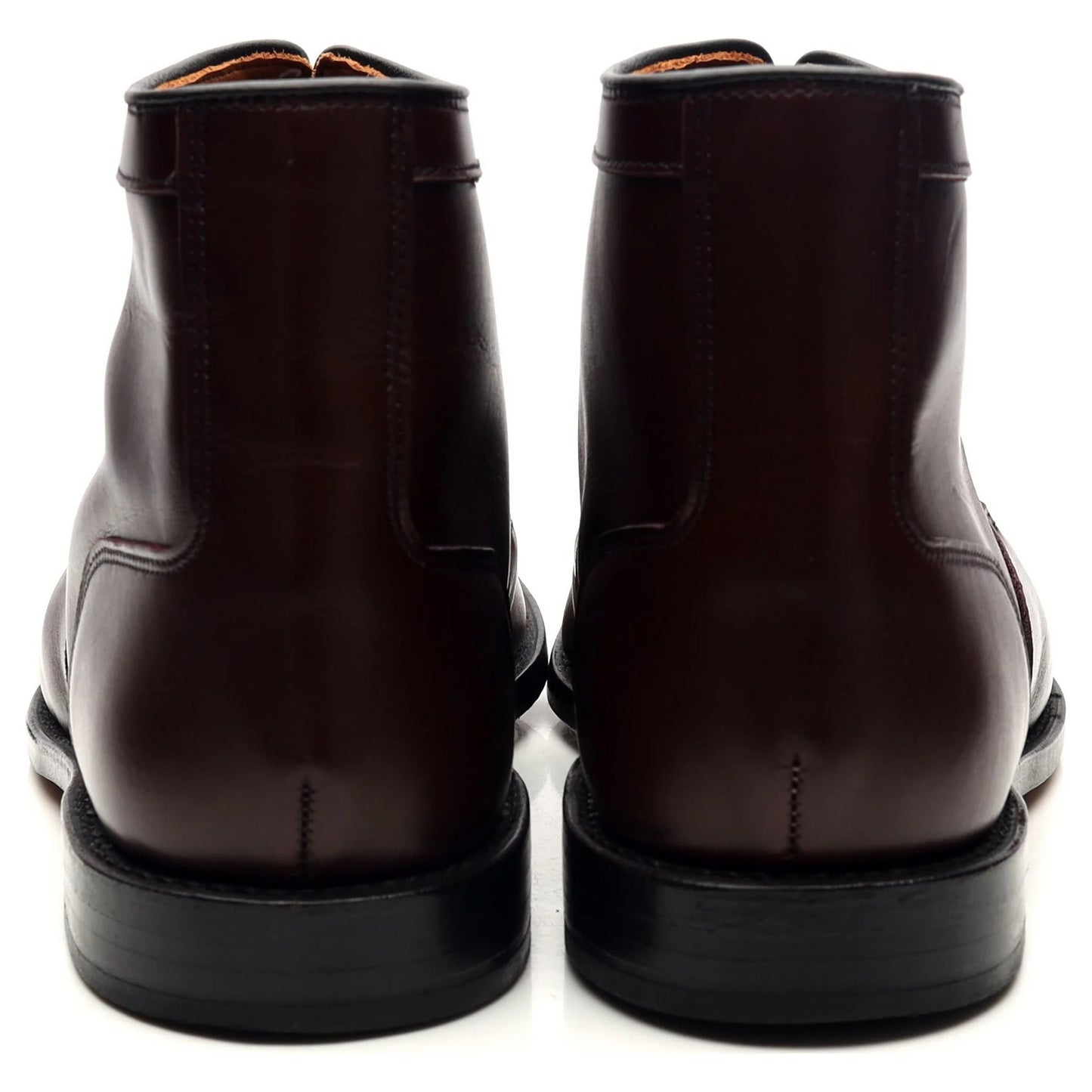 100% Hand Crafted Brown Burgundy Leather Boots