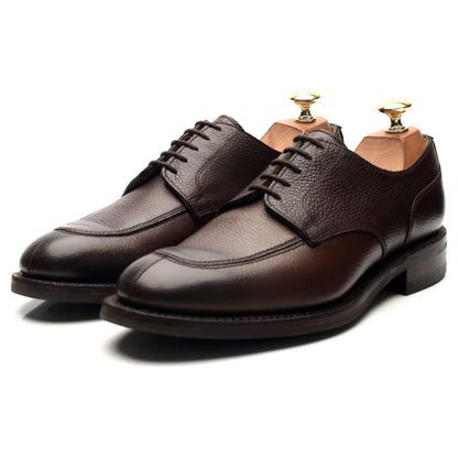 100% Hand Crafted Dark Brown Leather Derby