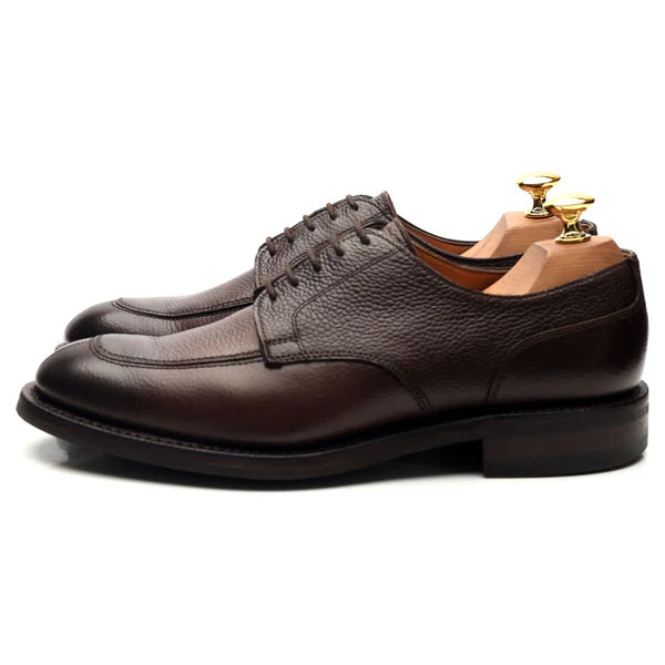 100% Hand Crafted Dark Brown Leather Derby