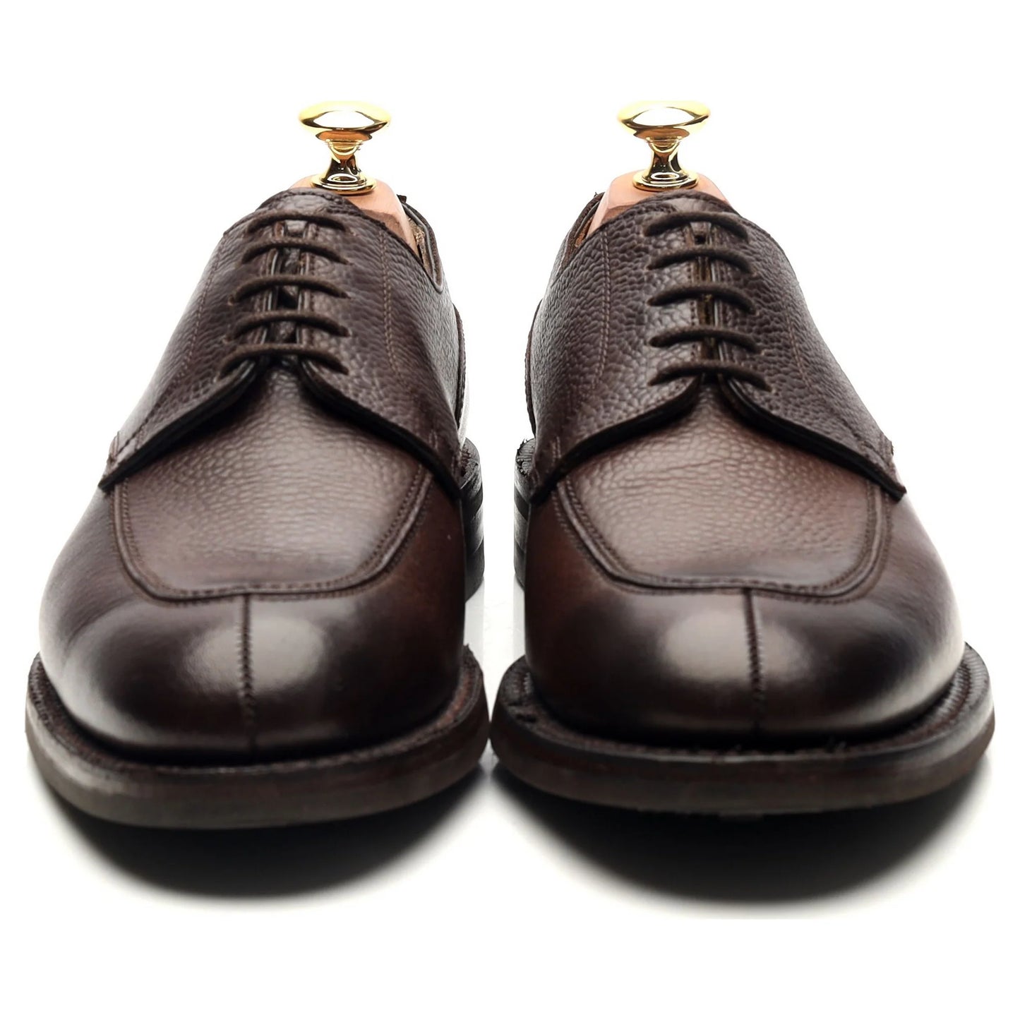 100% Hand Crafted Dark Brown Leather Derby