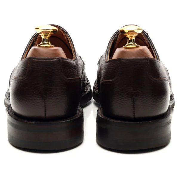 100% Hand Crafted Dark Brown Leather Derby