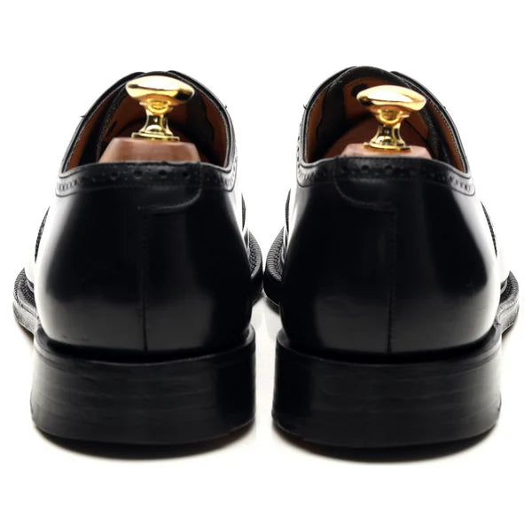 100% Hand Crafted Black Leather Oxford Brogues