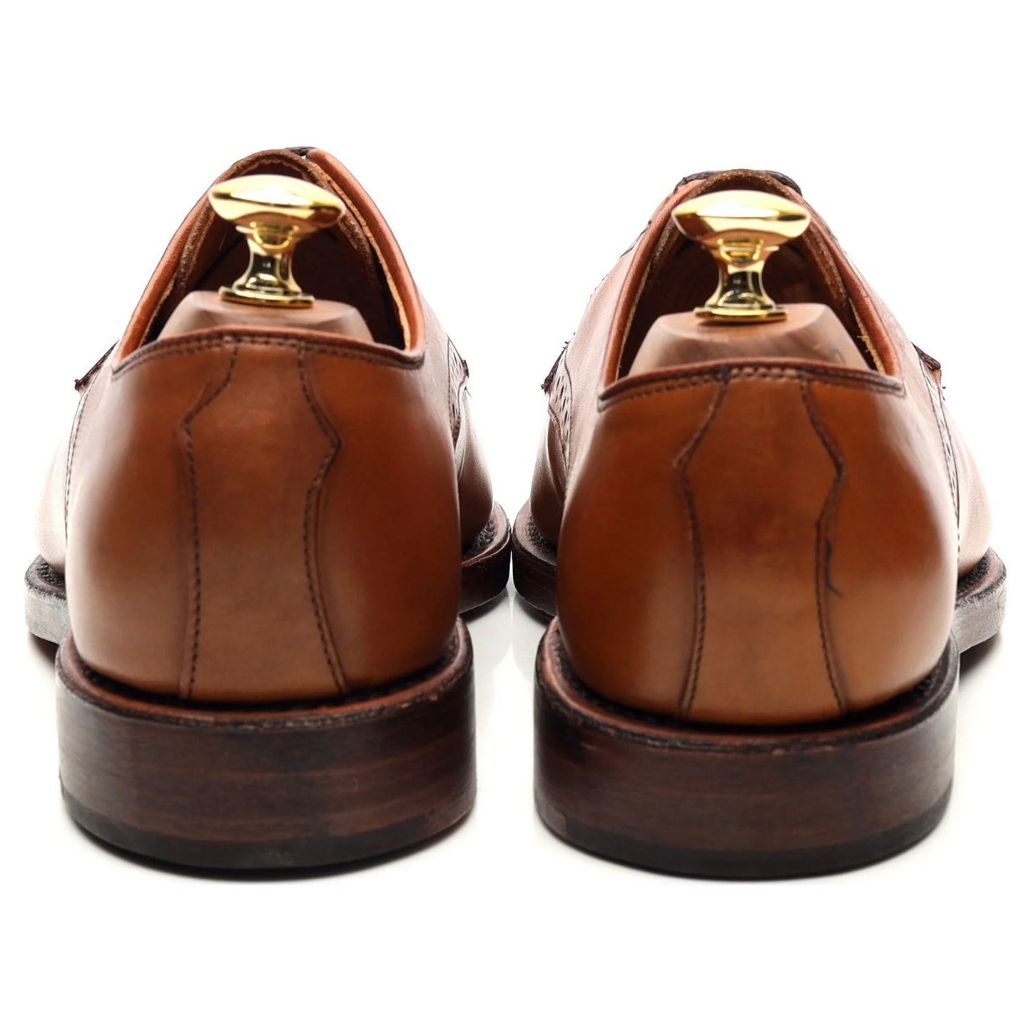 100% Hand Crafted Tan Brown Leather Derby