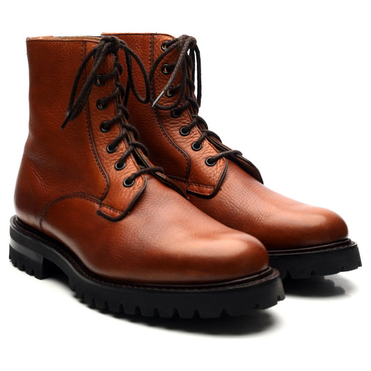 100% Hand Crafted Tan Brown Leather Boots