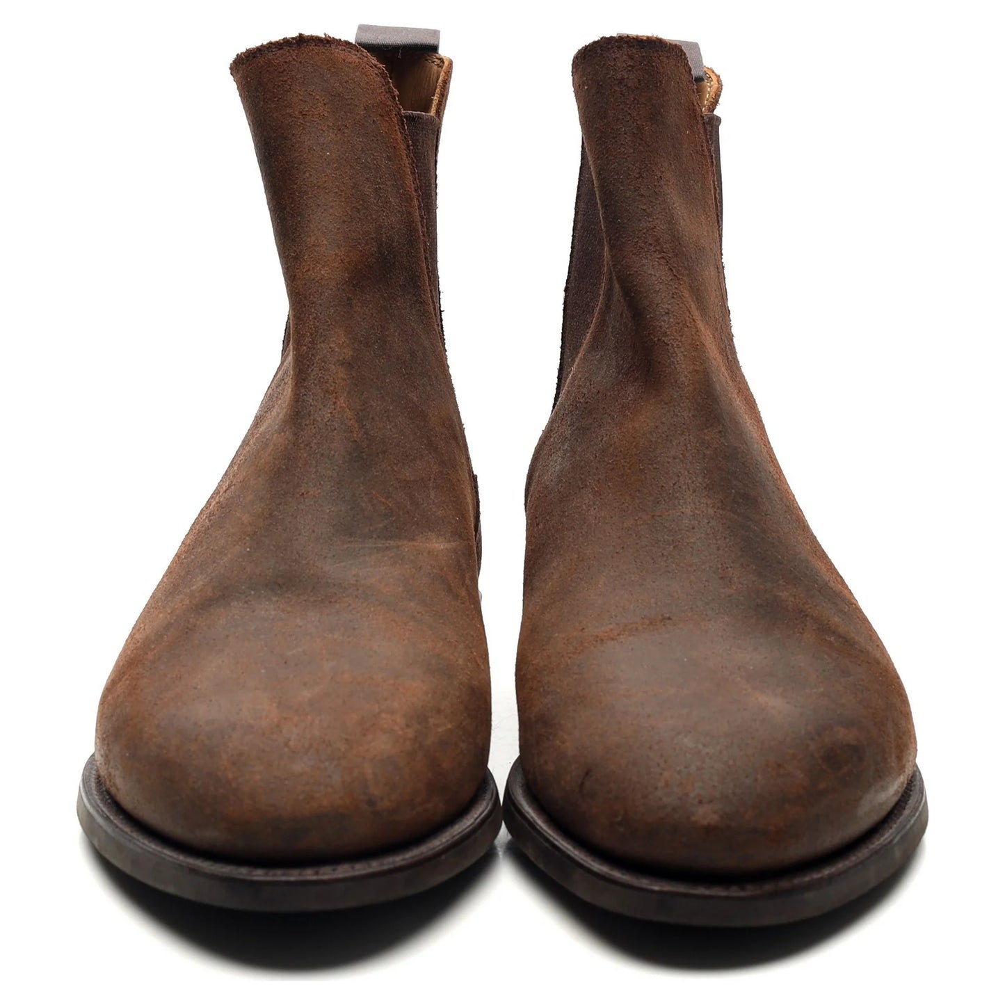 100% Hand Crafted Dark Brown Waxed Suede