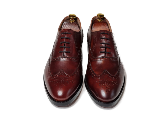 Hand Crafted Men’s Brown Oxford Shoes