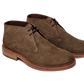 100% Hand Crafted Two eyelet classic brown suede Chukka boot