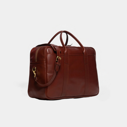 Louis Denis  Weekend Duffle Traveler, Water Proof Tumbled Leather Bag