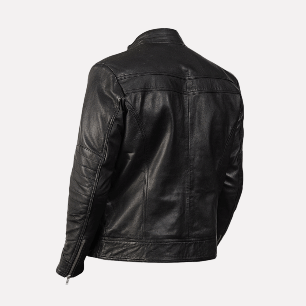 Louis Denis Leather Black Traveler Jacket