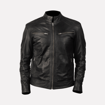 Louis Denis Leather Black Traveler Jacket