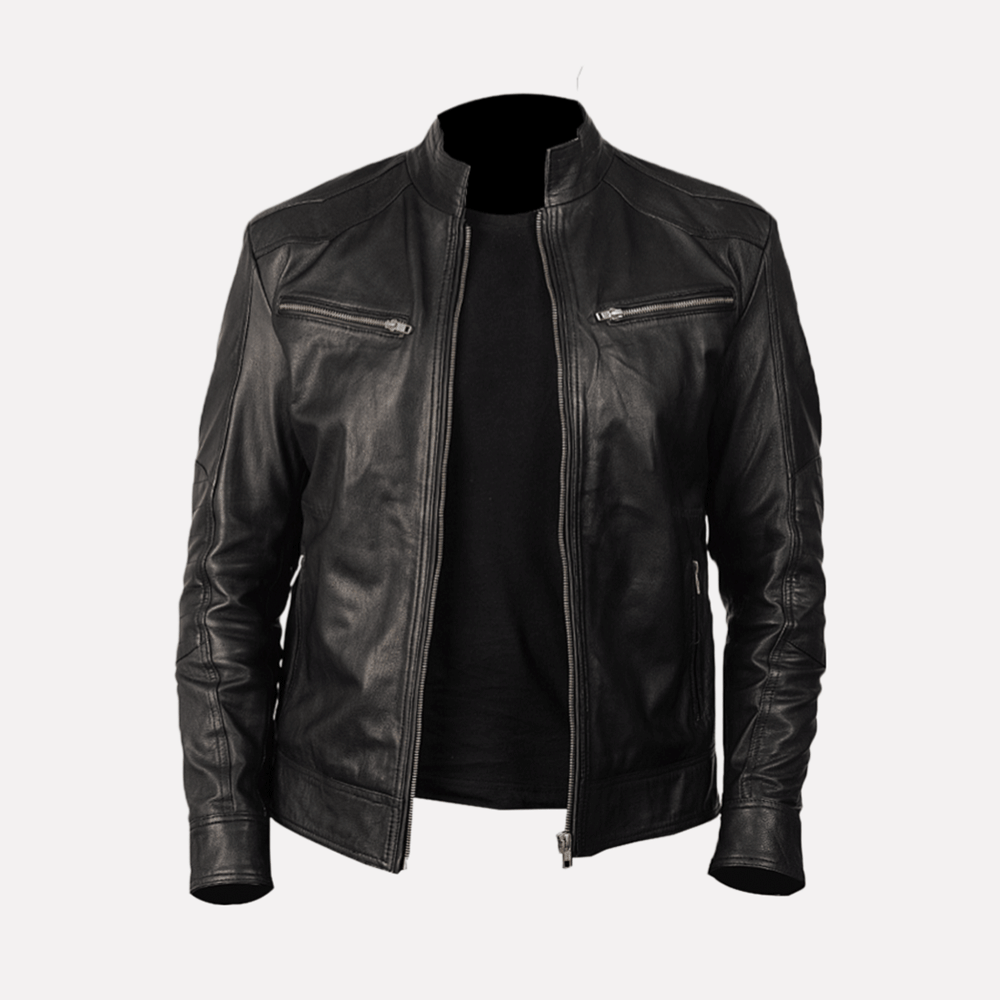 Louis Denis Leather Black Traveler Jacket