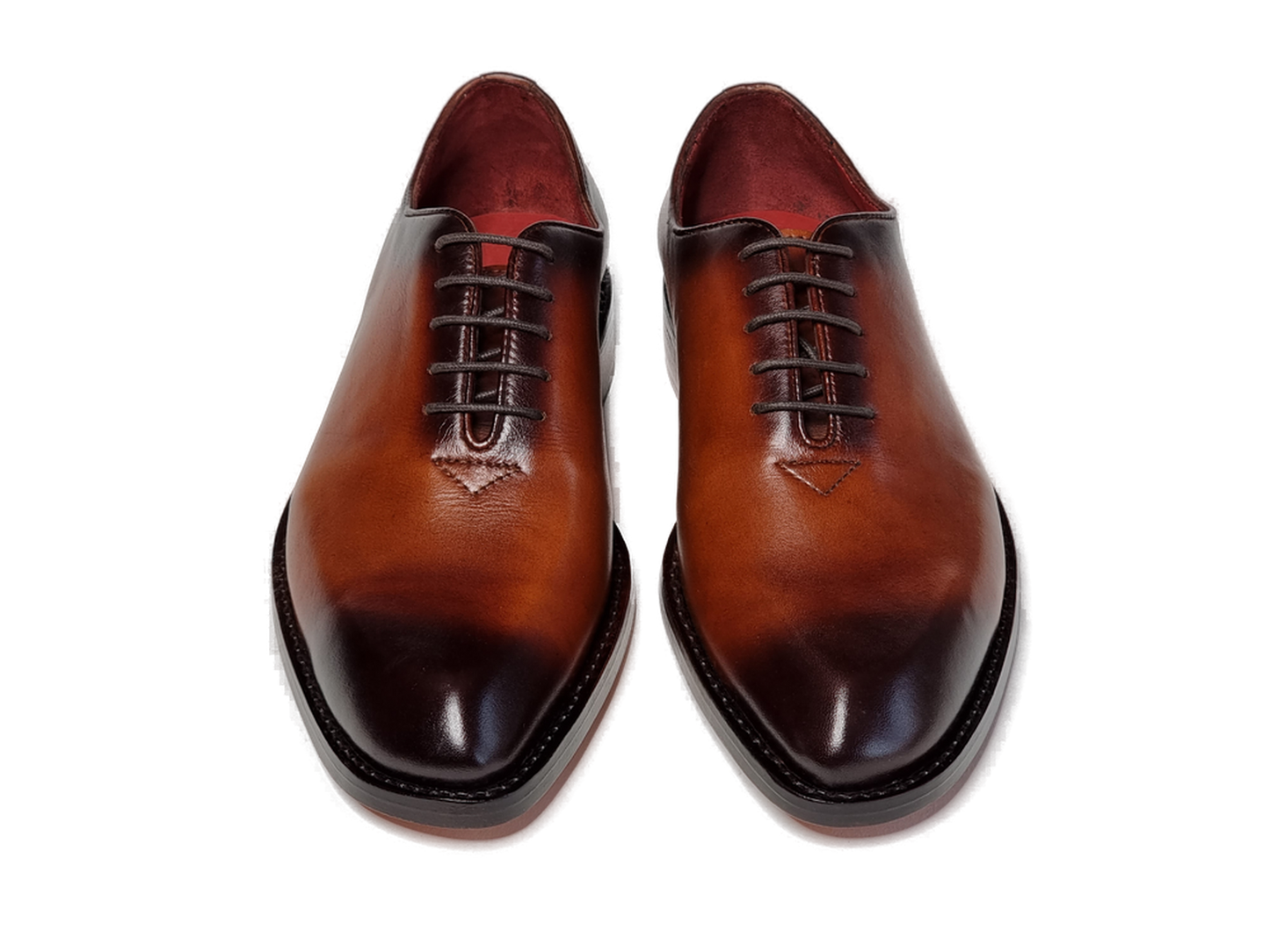 100% Hand Crafted Brown whole cut Oxford shoes