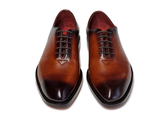 100% Hand Crafted Brown whole cut Oxford shoes