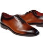 100% Hand Crafted Brown whole cut Oxford shoes