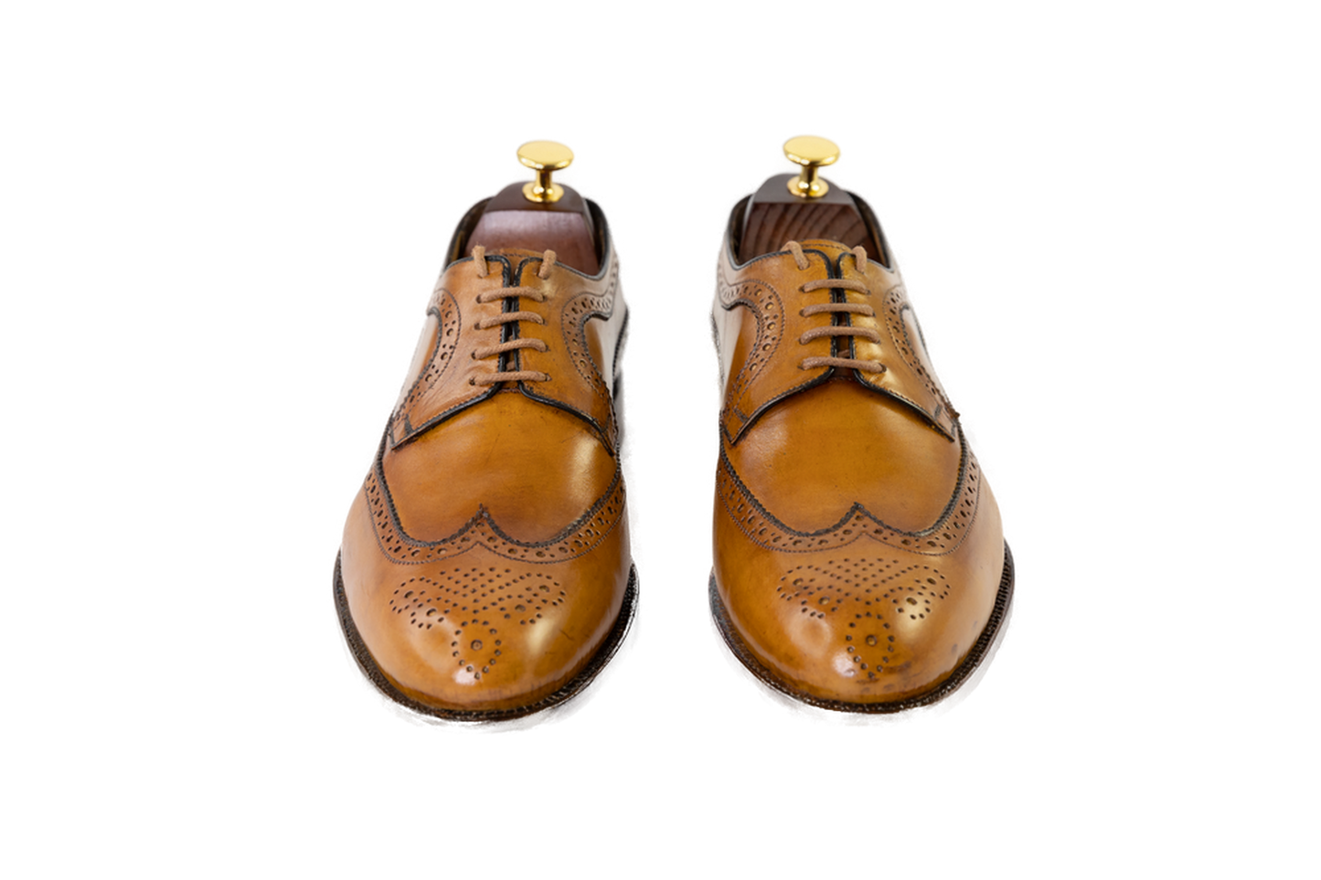 Hand Crafted Tan Men’s Derby Shoes