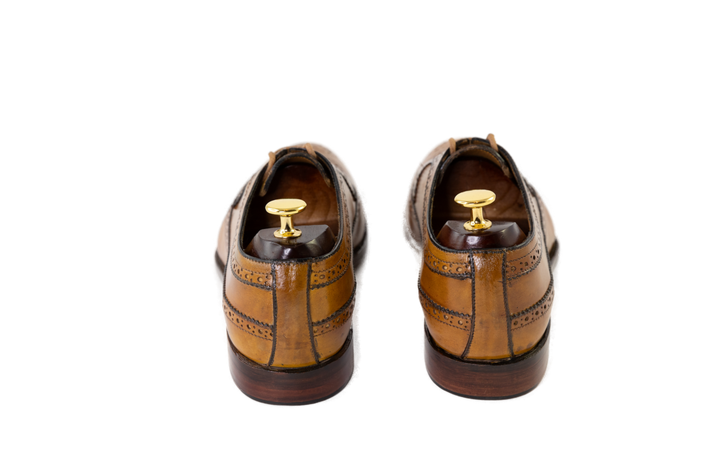 Hand Crafted Tan Men’s Derby Shoes