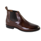 Hand Crafted Round Brown toe classic brown Chelsea