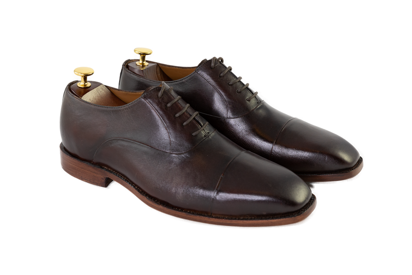 100% Hand Crafted  classic brown Oxford Shoes