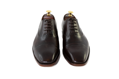 100% Hand Crafted  classic brown Oxford Shoes