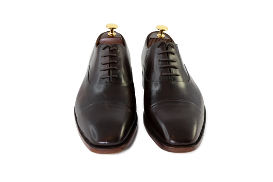100% Hand Crafted  classic brown Oxford Shoes