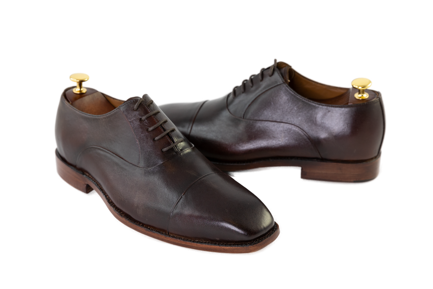 100% Hand Crafted  classic brown Oxford Shoes