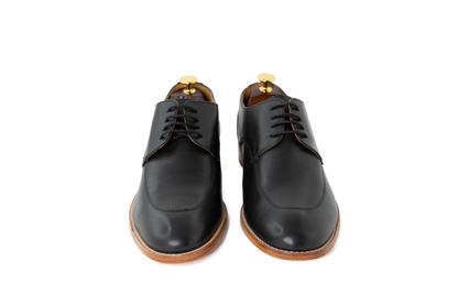 Hand Crafted Brown patina finish Derby shoes