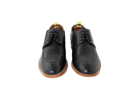 Hand Crafted Brown patina finish Derby shoes