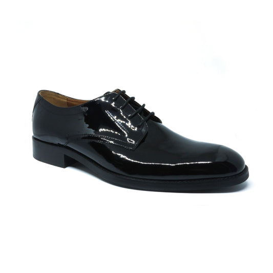 Black Patent Leather Derby Shoes
