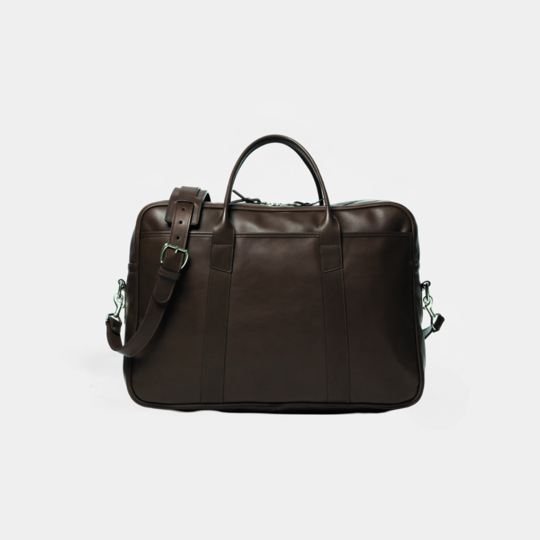 Louis Denis  Weekend Duffle Traveler, Water Proof Tumbled Leather Bag