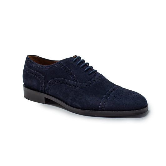 Navy Suede Brogues