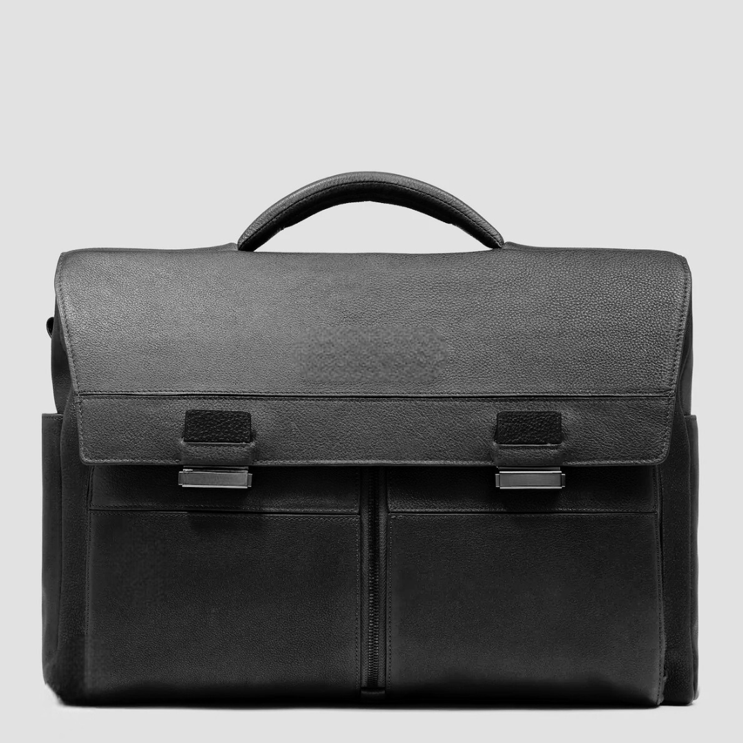 Louis Denis Choco Brown Leather Duffle Bag